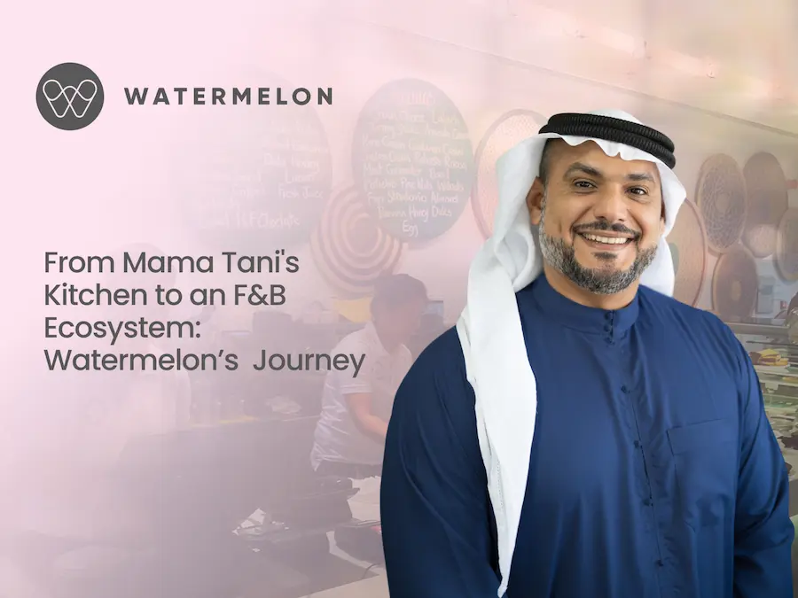 Watermelon blog: From Mama Tani's Kitchen to an F&B Ecosystem — Watermelon's Journey, photo of a smiling man in a cafe